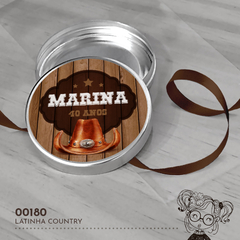 Latinha Personalizada Country - 00180 - comprar online