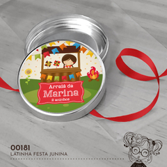 Latinha Personalizada Festa Junina - 00181 - comprar online