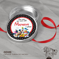 Latinha Personalizada Turma do Mickey - 00182 - comprar online