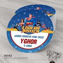 Adesivo Personalizado Liga da Justiça - 00183