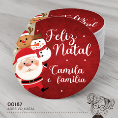 Adesivo Personalizado Natal - 00187