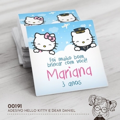 Adesivo Personalizado Hello Kitty e Dear Daniel - 00191 - comprar online