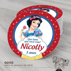Adesivo Personalizado Branca de Neve - 00193