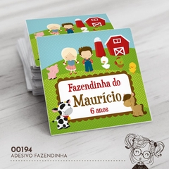 Adesivo Personalizado Fazendinha - 00194 - comprar online