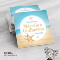 Adesivo Personalizado Praia - 00204 - comprar online