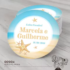 Adesivo Personalizado Praia - 00204