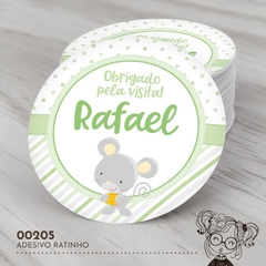 Adesivo Personalizado Ratinho - 00205