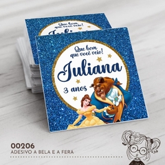 Adesivo Personalizado A Bela e a Fera - 00206 - comprar online