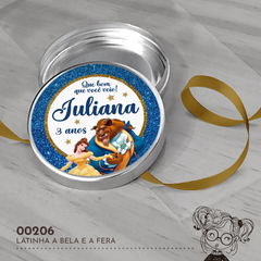 Latinha Personalizada A Bela e a Fera - 00206 - comprar online