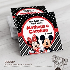 Adesivo Personalizado Mickey e Minnie - 00209 - comprar online