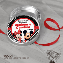 Latinha Personalizada Mickey e Minnie - 00209 - comprar online