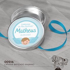 Latinha Personalizada Batizado Anjinho - 00216 - comprar online