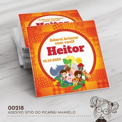 Adesivo Personalizado Sítio do Pica Pau Amarelo - 00218 - comprar online