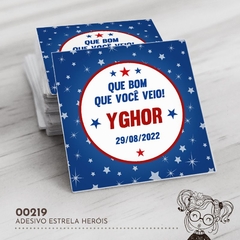 Adesivo Personalizado Heróis - 00219 - comprar online