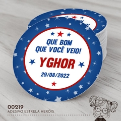 Adesivo Personalizado Heróis - 00219