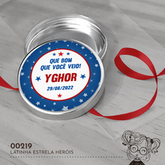 Latinha Personalizada Heróis - 00219 - comprar online