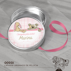 Latinha Personalizada Ursinhos de Pelúcia - 00221 - comprar online