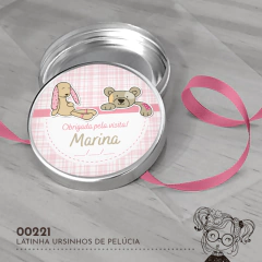Latinha Personalizada Ursinhos de Pelúcia - 00221 - comprar online