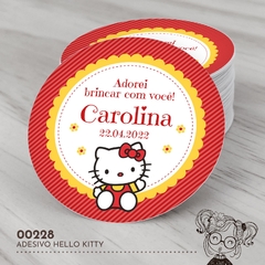 Adesivo Personalizado Hello Kitty - 00228