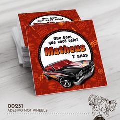 Adesivo Personalizado Hot Wheels - 00231 - comprar online