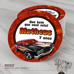 Adesivo Personalizado Hot Wheels - 00231