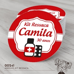 Adesivo Personalizado Kit Ressaca - 00241