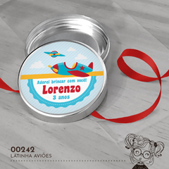 Latinha Personalizada Aviões - 00242 - comprar online