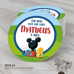 Adesivo Personalizado Casa do Mickey - 00243