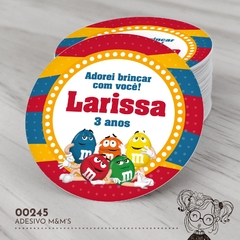 Adesivo Personalizado M & M - 00245