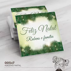 Adesivo Personalizado Natal Folhagens - 00247 - comprar online