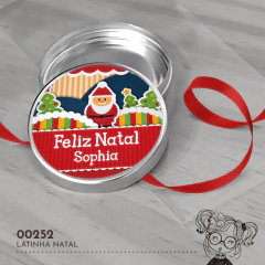Latinha Personalizada Natal Papai Noel - 00252 - comprar online