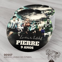 Adesivo Personalizado Lendas do Futebol - 00257