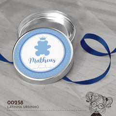 Latinha Personalizada Ursinho - 00258 - comprar online