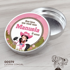 Latinha Personalizada Cowgirl - 00279