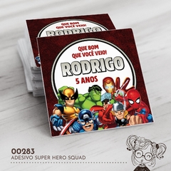 Adesivo Personalizado Super Hero Squad - 00283 - comprar online
