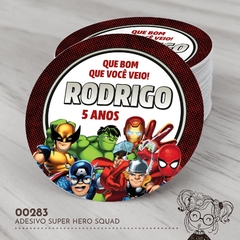 Adesivo Personalizado Super Hero Squad - 00283