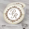 Adesivo Personalizado Casamento Monograma - 00287