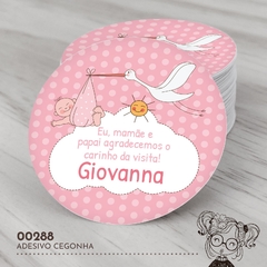Adesivo Personalizado Cegonha - 00288