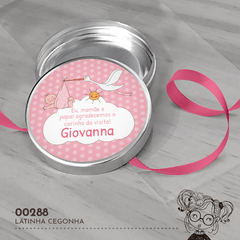 Latinha Personalizada Cegonha - 00288 - comprar online
