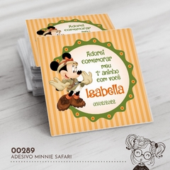 Adesivo Personalizado Minnie Safari - 00289 - comprar online