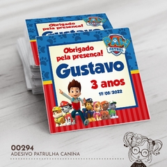 Adesivo Personalizado Patrulha Canina - 00294 - comprar online