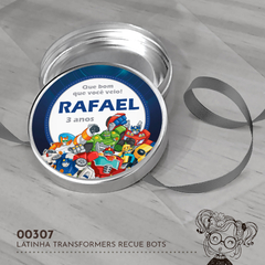 Latinha Personalizada Transformers Rescue Bots - 00307 - comprar online