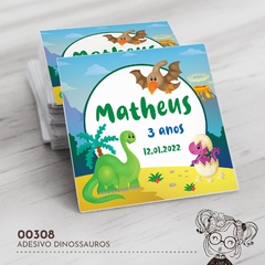 Adesivo Personalizado Dinossauros - 00308 - comprar online