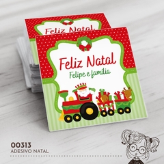 Adesivo Personalizado Natal Papai Noel - 00313 - comprar online