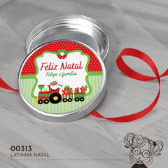 Latinha Personalizada Natal Papai Noel - 00313 - comprar online