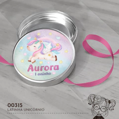 Latinha Personalizada Unicórnio - 00315 - comprar online