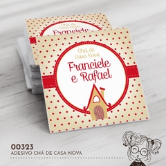 Adesivo Personalizado Chá de Casa Nova - 00323 - comprar online