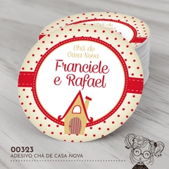 Adesivo Personalizado Chá de Casa Nova - 00323