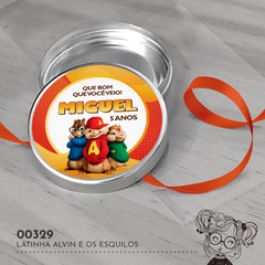 Latinha Personalizada Alvin e os Esquilos - 00329 - comprar online