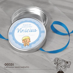 Latinha Personalizada Nascimento Bebezinho - 00331 - comprar online